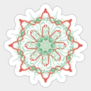 Neon Mandala Fun Sticker